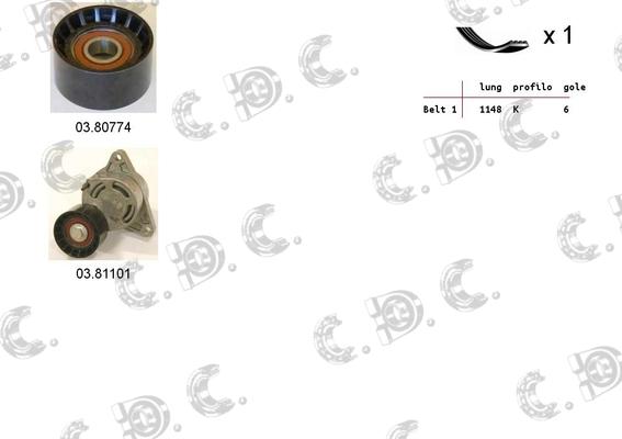 Autokit 06.0026 - Kit Cinghie Poly-V www.autoricambi360.it