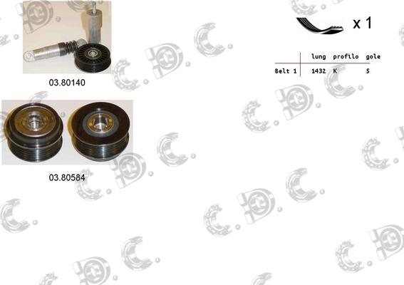 Autokit 06.0074 - Kit Cinghie Poly-V www.autoricambi360.it