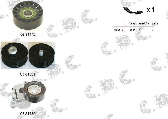 Autokit 06.0075 - Kit Cinghie Poly-V www.autoricambi360.it