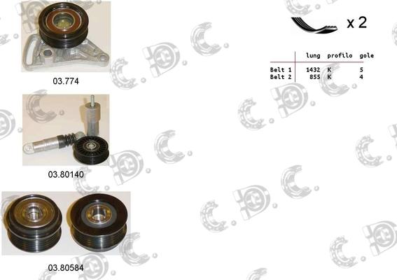 Autokit 06.0071 - Kit Cinghie Poly-V www.autoricambi360.it