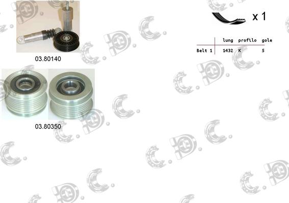 Autokit 06.0073 - Kit Cinghie Poly-V www.autoricambi360.it