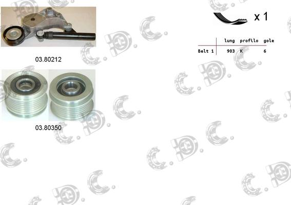 Autokit 06.0109 - Kit Cinghie Poly-V www.autoricambi360.it