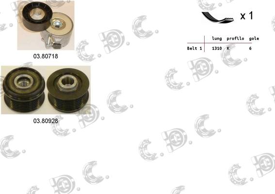 Autokit 06.0104 - Kit Cinghie Poly-V www.autoricambi360.it