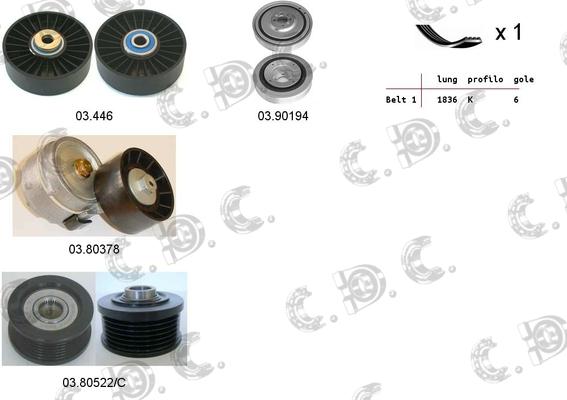 Autokit 06.0102 - Kit Cinghie Poly-V www.autoricambi360.it