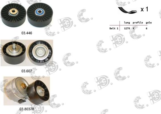 Autokit 06.0124 - Kit Cinghie Poly-V www.autoricambi360.it