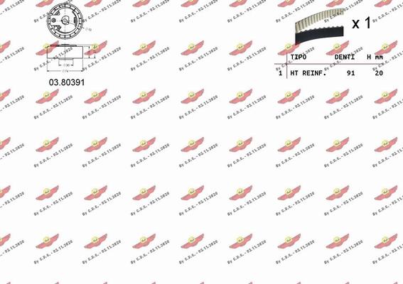 Autokit 03.80391K - Rullo tenditore, Cinghia dentata www.autoricambi360.it