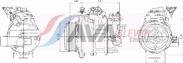 AVA FDAK731 - Compressore, Climatizzatore www.autoricambi360.it