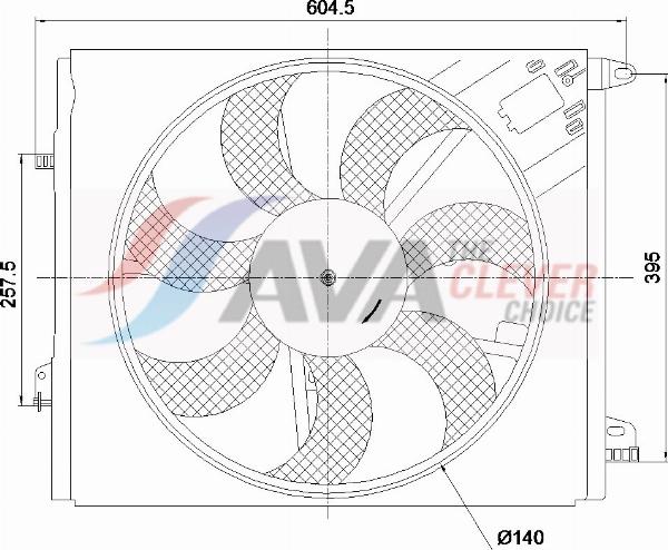 AVA RT7699 - Ventola, Raffreddamento motore www.autoricambi360.it