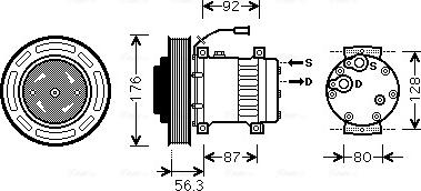 AVA VLK053 - Compressore, Climatizzatore www.autoricambi360.it