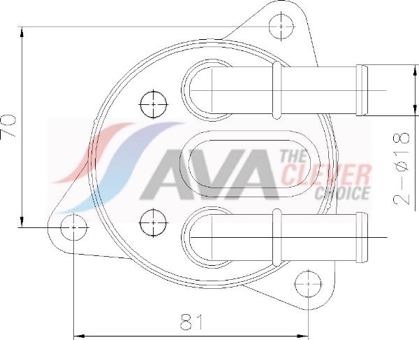 AVA VO3311 - Radiatore olio, Cambio automatico www.autoricambi360.it
