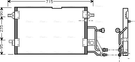 AVA AI5116 - Condensatore, Climatizzatore www.autoricambi360.it