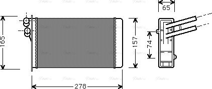 AVA AI 6097 - Scambiatore calore, Riscaldamento abitacolo www.autoricambi360.it