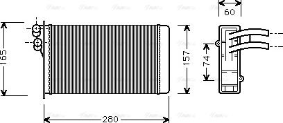 AVA AI 6141 - Scambiatore calore, Riscaldamento abitacolo www.autoricambi360.it