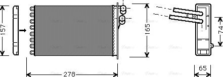 AVA AI 6156 - Scambiatore calore, Riscaldamento abitacolo www.autoricambi360.it