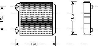 AVA AI 6183 - Scambiatore calore, Riscaldamento abitacolo www.autoricambi360.it