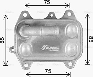 AVA AI3451 - Radiatore olio, Olio motore www.autoricambi360.it