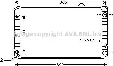 AVA AI 2099 - Radiatore, Raffreddamento motore www.autoricambi360.it