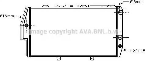 AVA AI 2055 - Radiatore, Raffreddamento motore www.autoricambi360.it