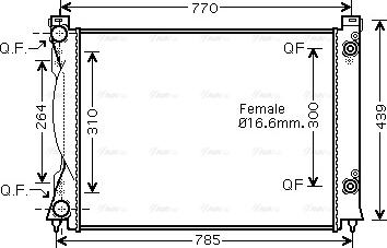 AVA AI2234 - Radiatore, Raffreddamento motore www.autoricambi360.it