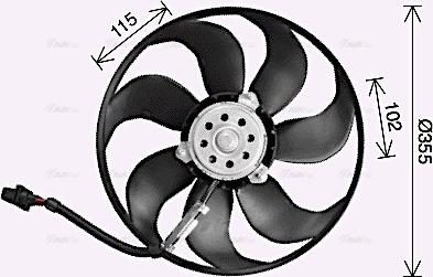 AVA Ai7521 - Ventola, Raffreddamento motore www.autoricambi360.it
