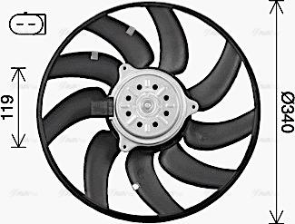 AVA AI7527 - Ventola, Raffreddamento motore www.autoricambi360.it