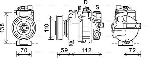 AVA AIAK396 - Compressore, Climatizzatore www.autoricambi360.it