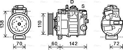 AVA AIAK344 - Compressore, Climatizzatore www.autoricambi360.it