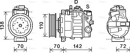 AVA AIAK381 - Compressore, Climatizzatore www.autoricambi360.it