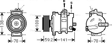 AVA AIAK329 - Compressore, Climatizzatore www.autoricambi360.it