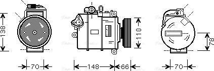 AVA AIAK247 - Compressore, Climatizzatore www.autoricambi360.it