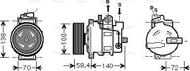 AVA AIAK262 - Compressore, Climatizzatore www.autoricambi360.it