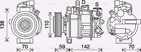 AVA AIK410 - Compressore, Climatizzatore www.autoricambi360.it