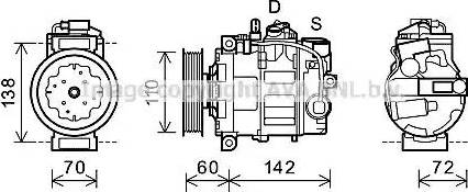 AVA AIK344 - Compressore, Climatizzatore www.autoricambi360.it