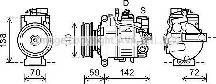 AVA AIK341 - Compressore, Climatizzatore www.autoricambi360.it