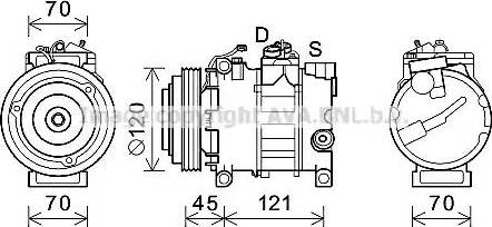 AVA AIK379 - Compressore, Climatizzatore www.autoricambi360.it