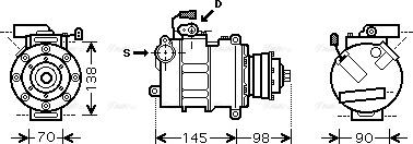 AVA AIK280 - Compressore, Climatizzatore www.autoricambi360.it