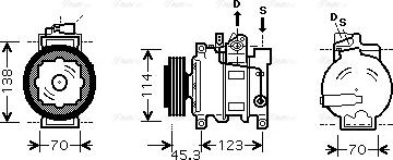AVA AI K276 - Compressore, Climatizzatore www.autoricambi360.it