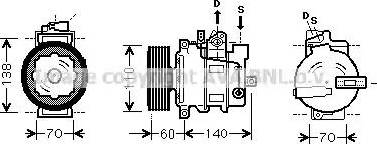 AVA AIK272 - Compressore, Climatizzatore www.autoricambi360.it