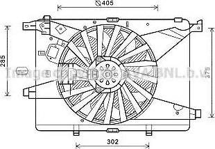 AVA AL7516 - Ventola, Raffreddamento motore www.autoricambi360.it