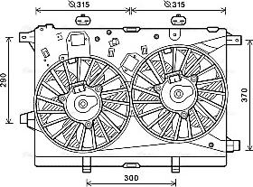 AVA AL7517 - Ventola, Raffreddamento motore www.autoricambi360.it