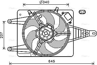 AVA AL7524 - Ventola, Raffreddamento motore www.autoricambi360.it