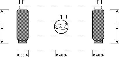 AVA AL D003 - Essiccatore, Climatizzatore www.autoricambi360.it