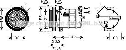 AVA AL K107 - Compressore, Climatizzatore www.autoricambi360.it