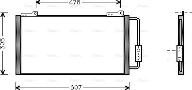 AVA AU5139 - Condensatore, Climatizzatore www.autoricambi360.it