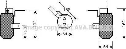 AVA AU D158 - Essiccatore, Climatizzatore www.autoricambi360.it