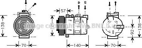 AVA AU K056 - Compressore, Climatizzatore www.autoricambi360.it