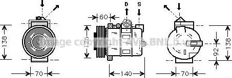 AVA AU K050 - Compressore, Climatizzatore www.autoricambi360.it