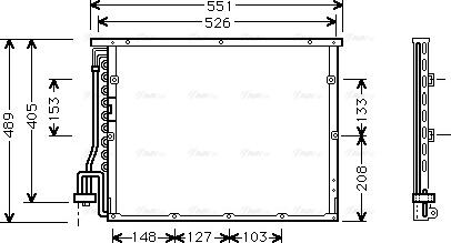 AVA BW 5148 - Condensatore, Climatizzatore www.autoricambi360.it