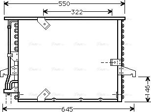 AVA BW 5180 - Condensatore, Climatizzatore www.autoricambi360.it
