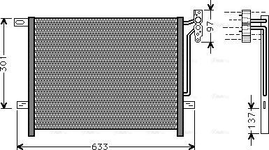 AVA BW5397 - Condensatore, Climatizzatore www.autoricambi360.it
